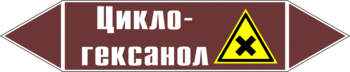 Маркировка трубопровода "циклогексанол" (пленка, 252х52 мм) - Маркировка трубопроводов - Маркировки трубопроводов "ЖИДКОСТЬ" - ohrana.inoy.org